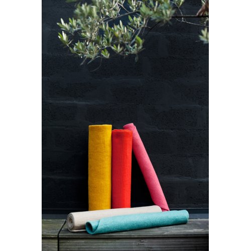 Tapis Kali en feutre - jaune pépite